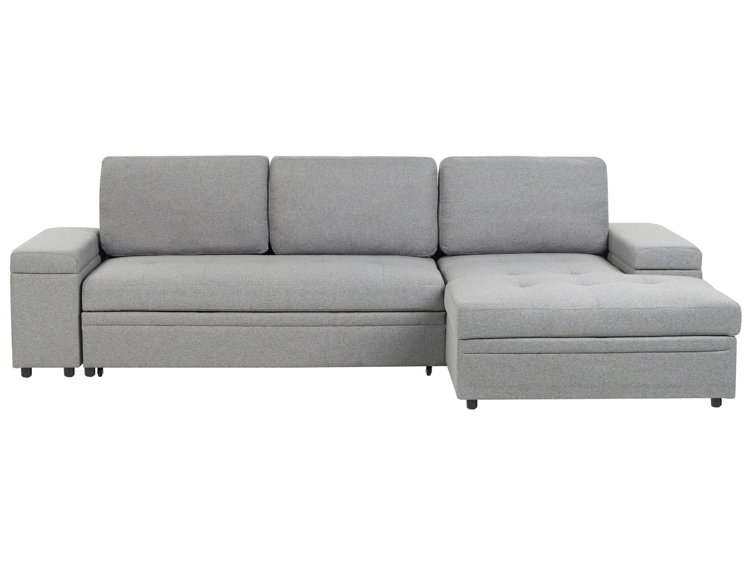 Narożnik sofa narożna funkcja spania szara