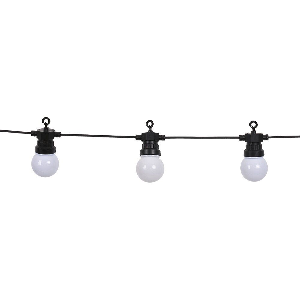 Guirlande solaire guinguette 50LED design ampoule 5,8m