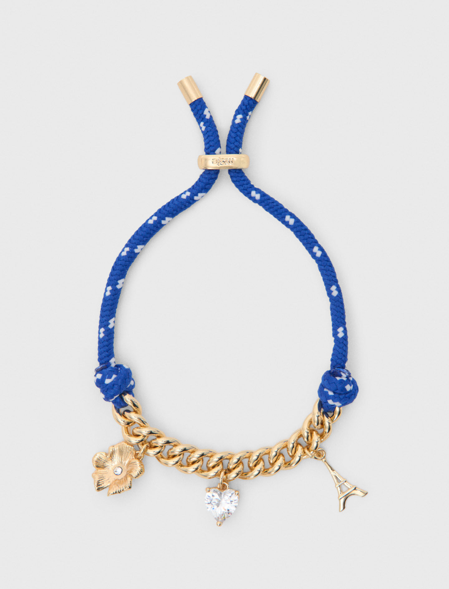 Bracelet chaine à cordon marin