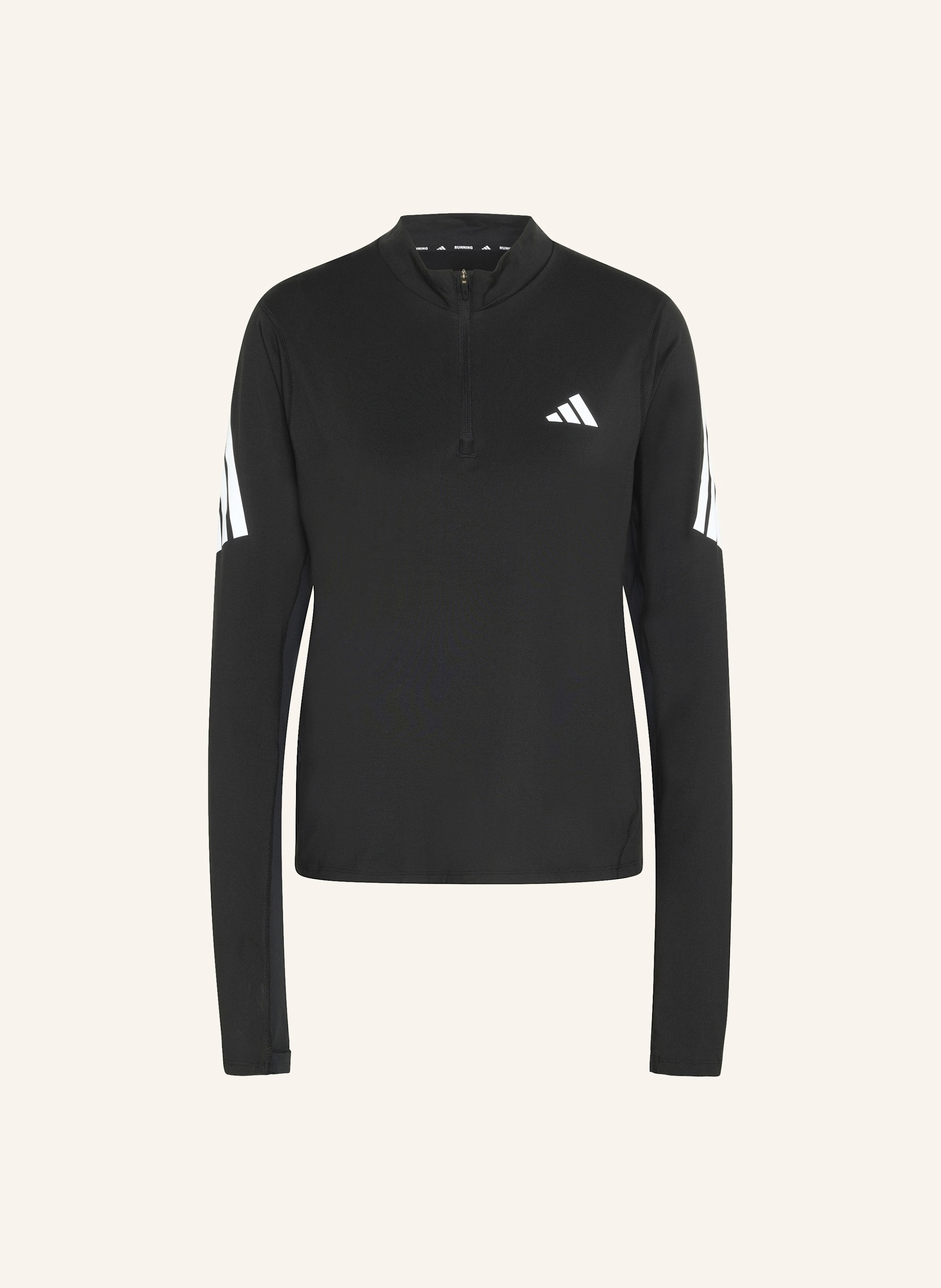 adidas ADI365 ICONIC RUNNING PULLOVER, REISSVERSCHLUSS BIS ZUR BRUST