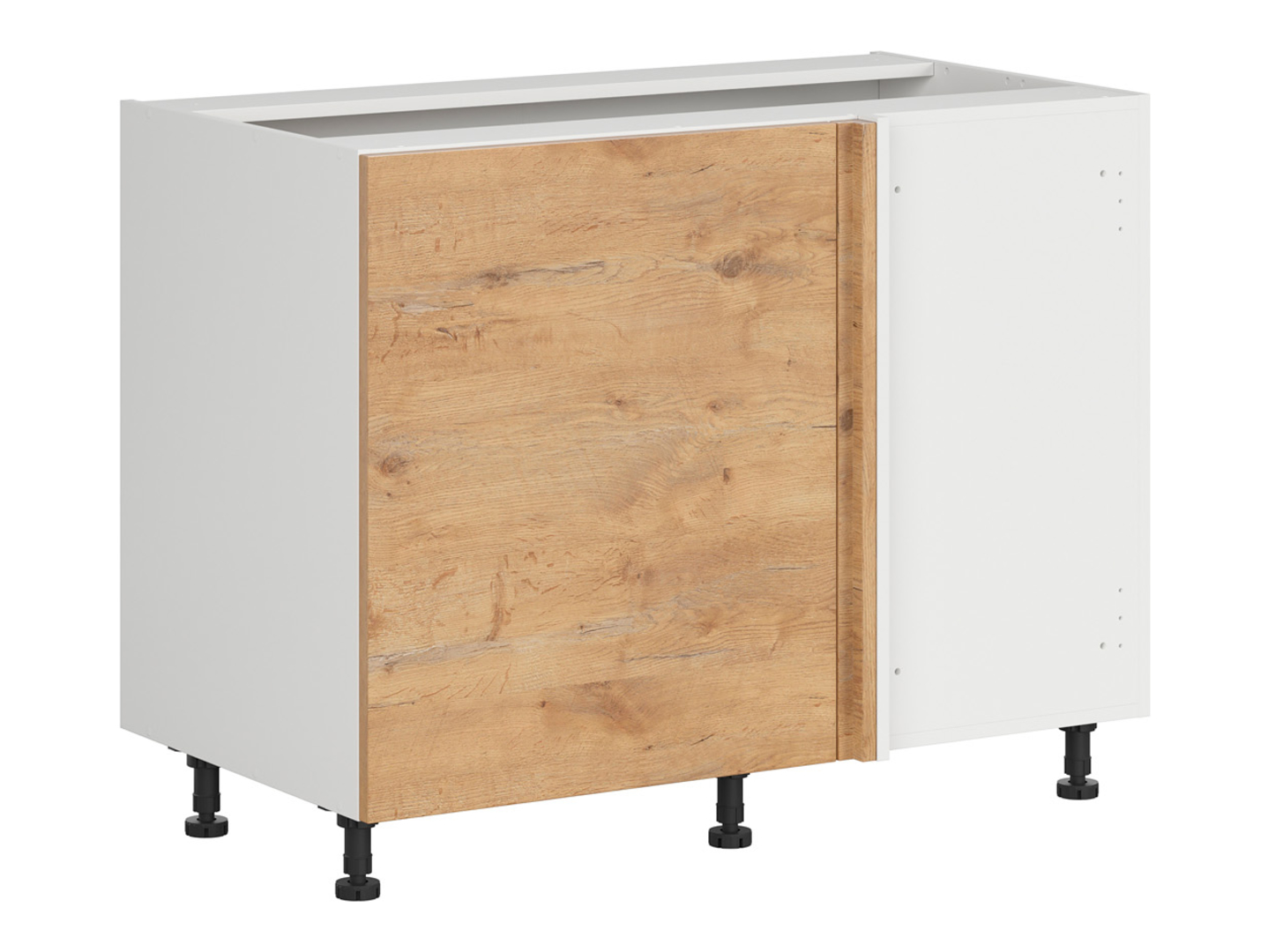 Szafka dolna Hamper prawa dąb lancelot zabudowuje naroże 120x60 cm
