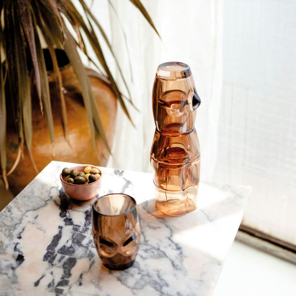 BODY - Set de 4 verres empilables body verre transparent