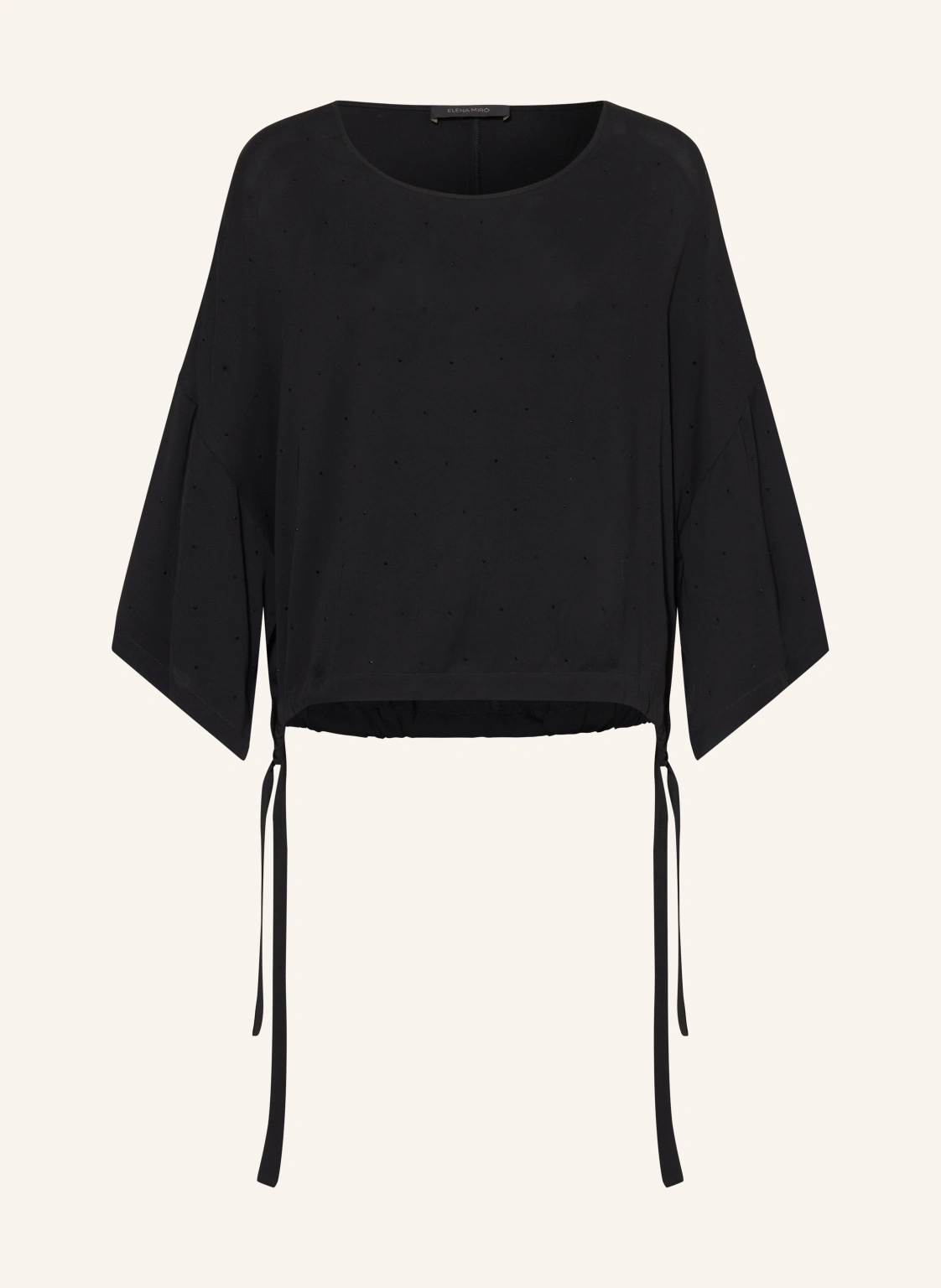 ELENA MIRO Oversized-Blusenshirt mit Schmucksteinen
