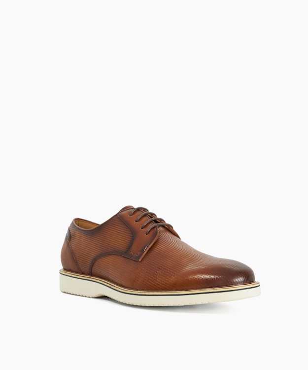 Brinny Tan - Leather Lace-Up Casual Shoes