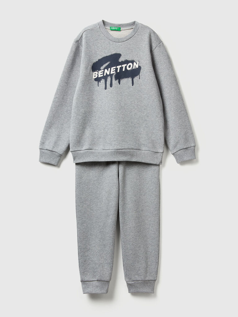 Sweat tracksuit with logo