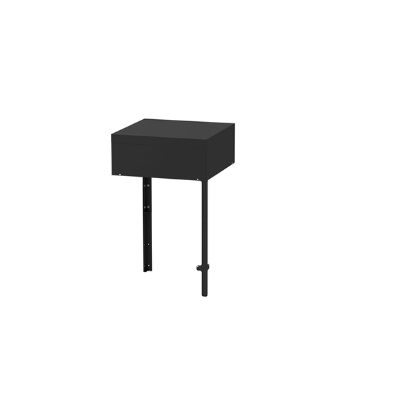 Module plateau angle acier noir - Le Marquier