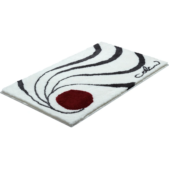 Badematte »Colani 18«, BxL: 60 x 100 cm, weiß, aus 100% Polyacryl