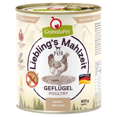 GranataPet Liebling's Mahlzeit PUR Saver Pack 24 x 800g