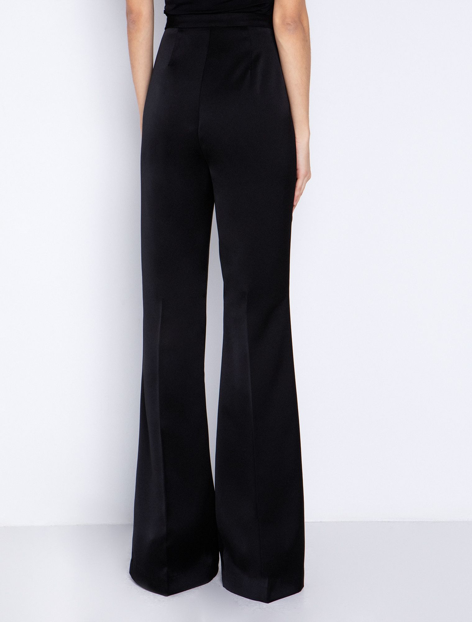 Σατινέ παντελόνι flare