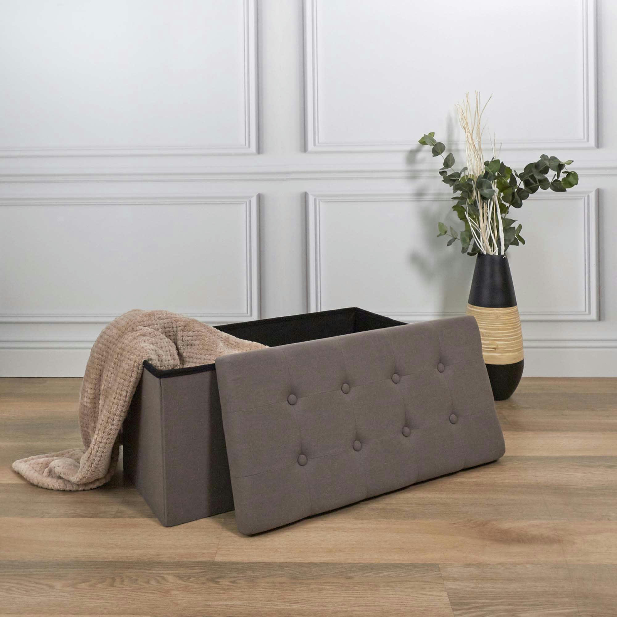 - Banc coffre pliable eleonor gris