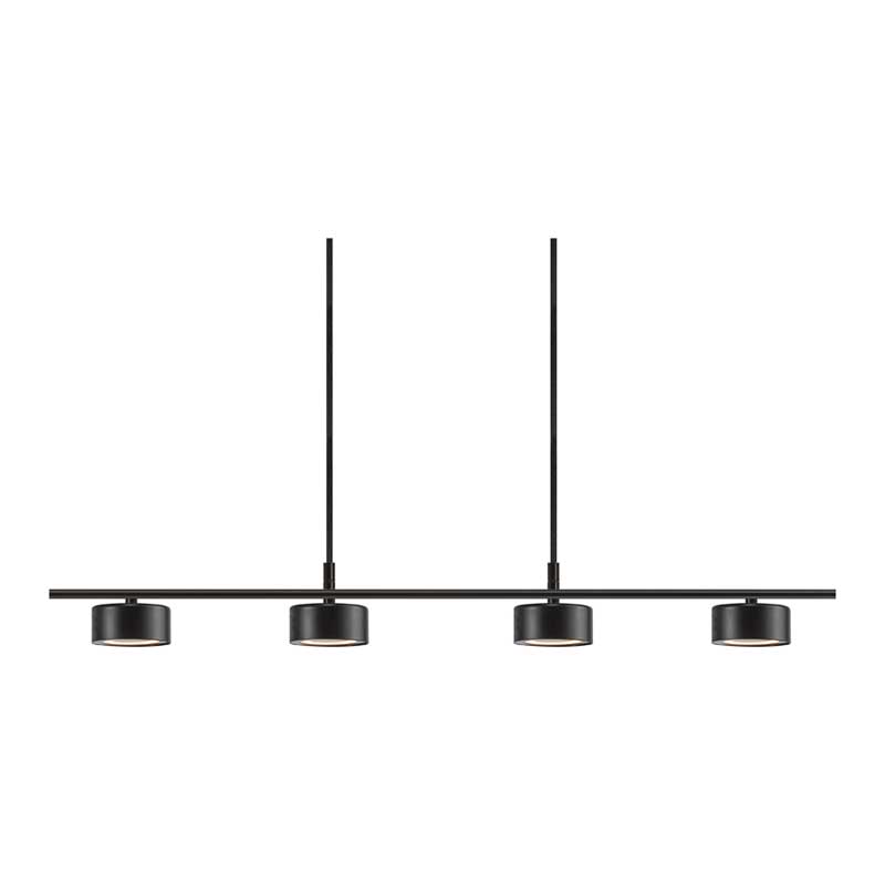 Nordlux Clyde Hanglamp - 4-lichts LED Stepdim - 2700K - Zwart