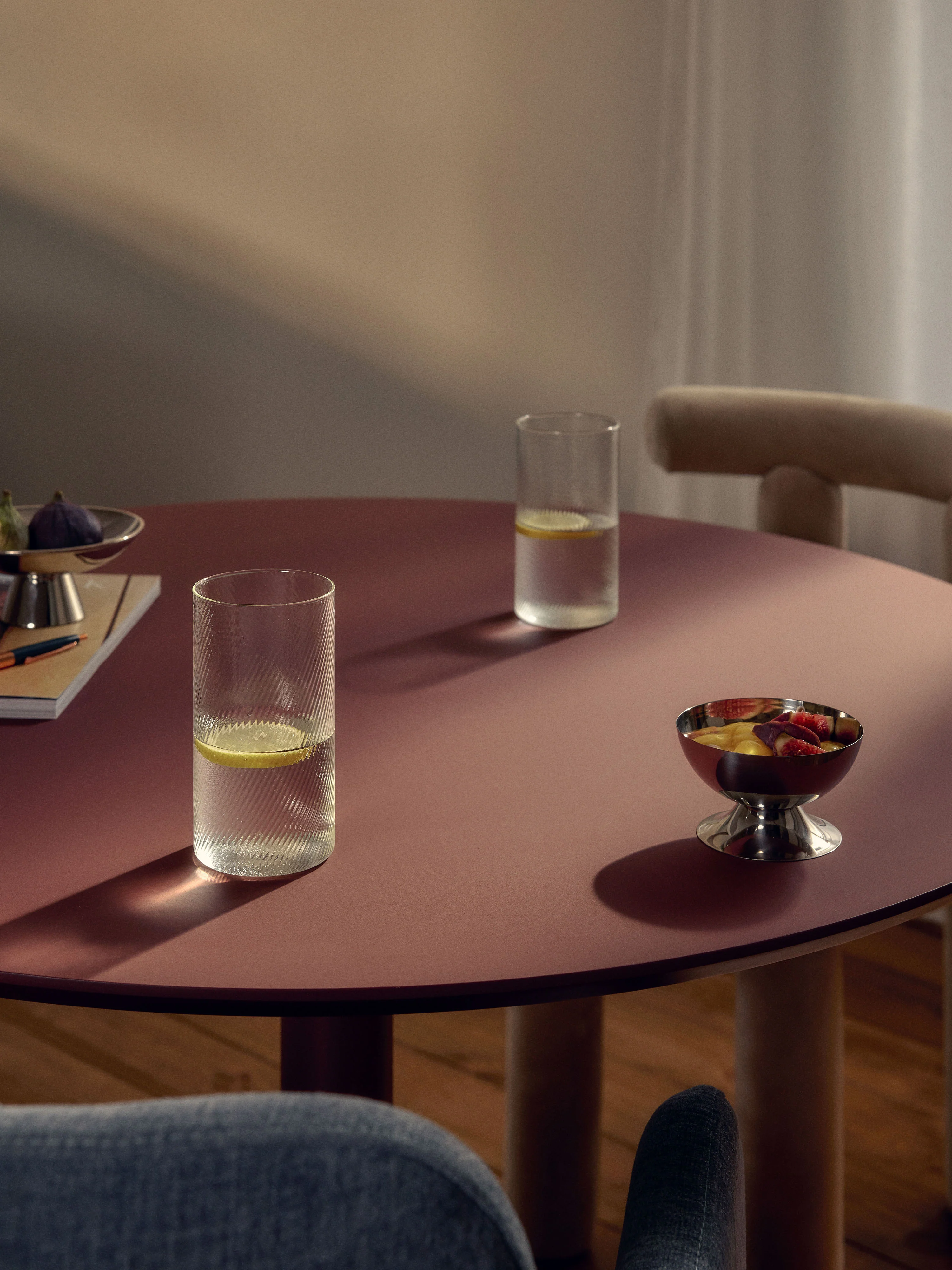 Mundgeblasene Longdrinkgläser Limon, 4er-Set