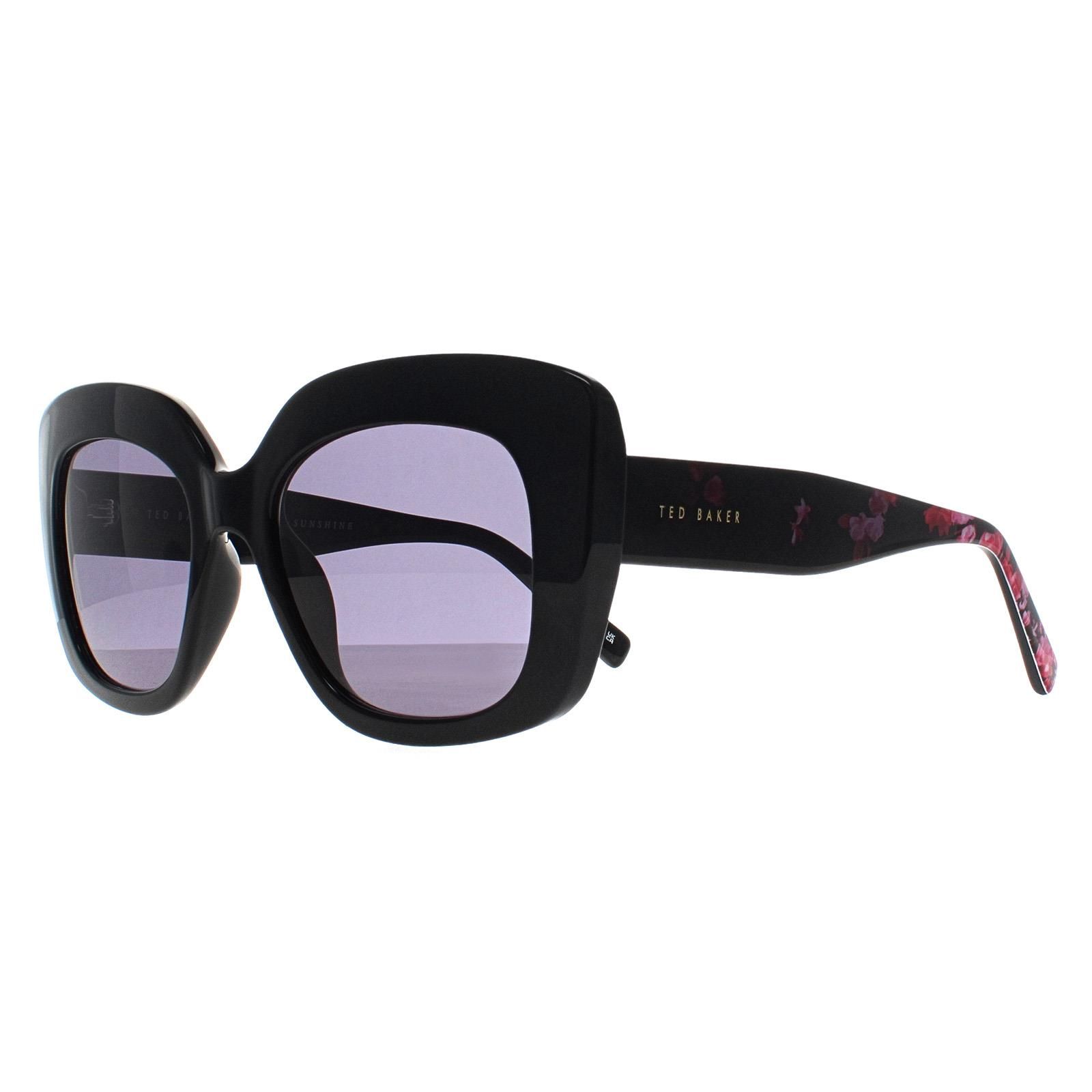 Ted Baker Cat Eye Gloss Solid Black Grey TB1675 Hattie