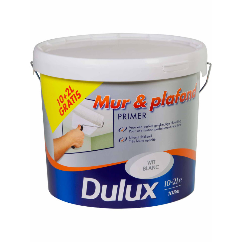 Primer murs et plafonds blanc 10   2 L DULUX
