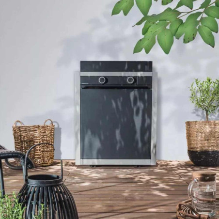 Chariot acier gris clair et noir pour plancha Modern 60 - Forge Adour