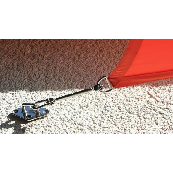 Wandhalter, für Sonnensegel, Edelstahl, Länge: 9 cm