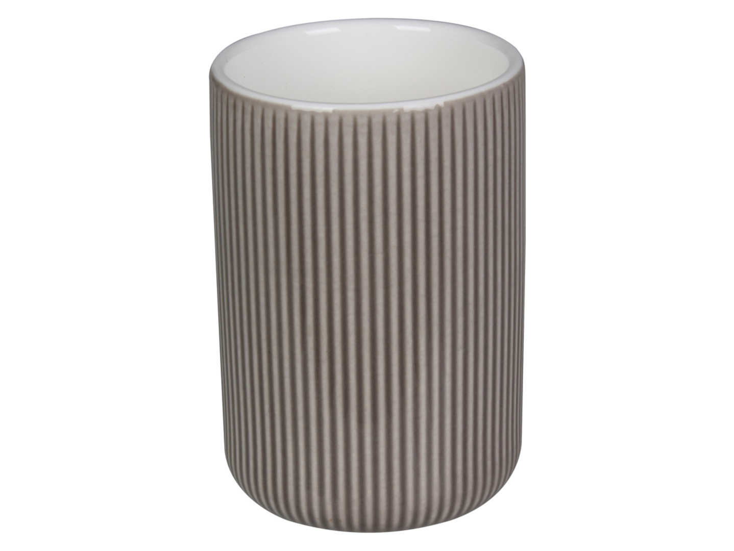 Kubek na szczoteczki do zębów ceramiczny Ascot brązowy