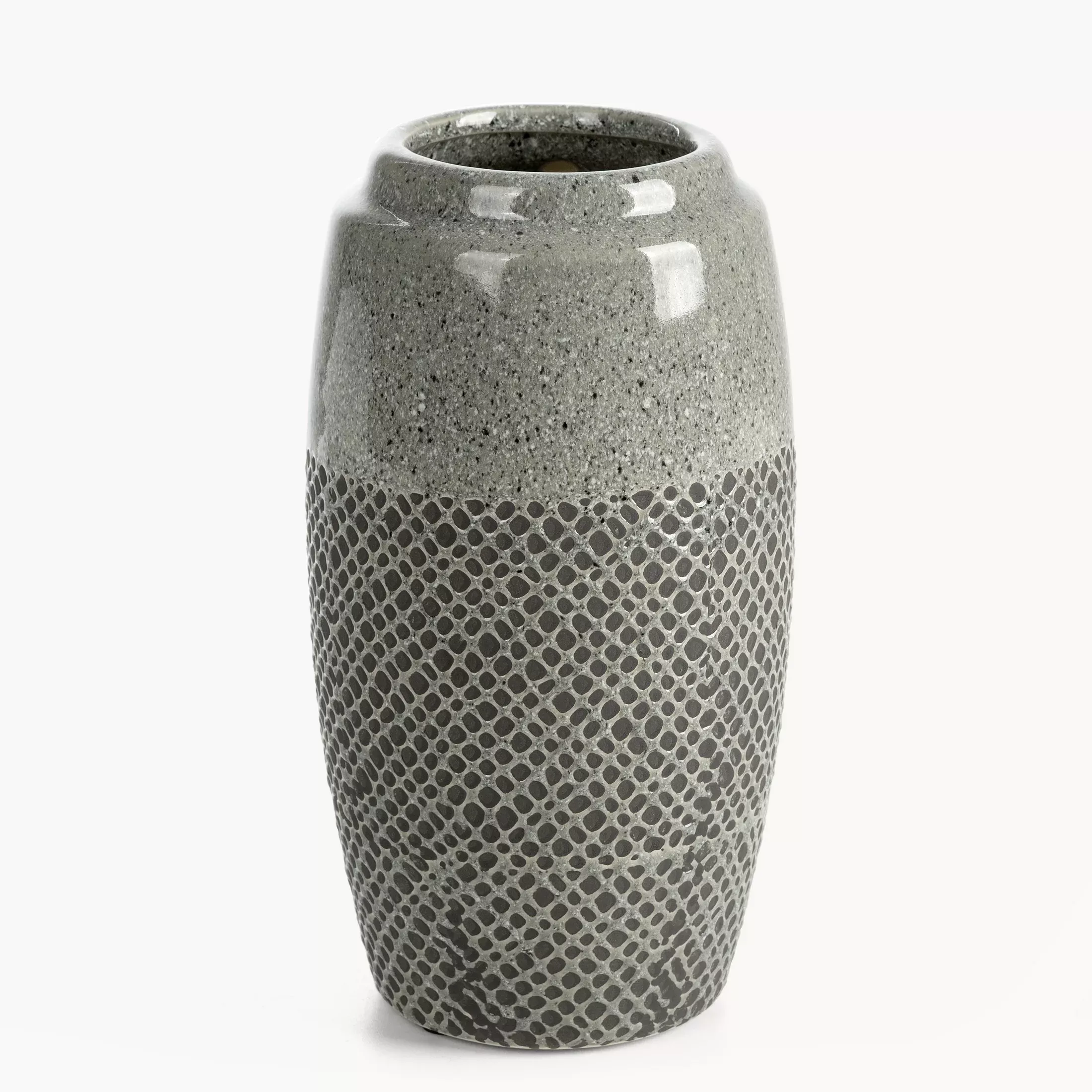 Wazon dekoracyjny stalowy w nowoczesnej stylistyce 13x25 cm NORI