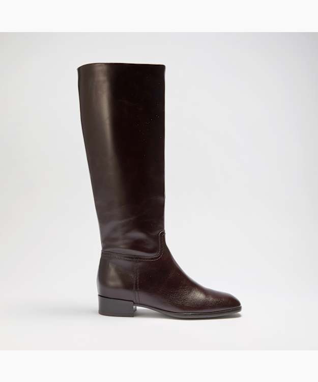 Toova Brown - Leather Knee-High Boots