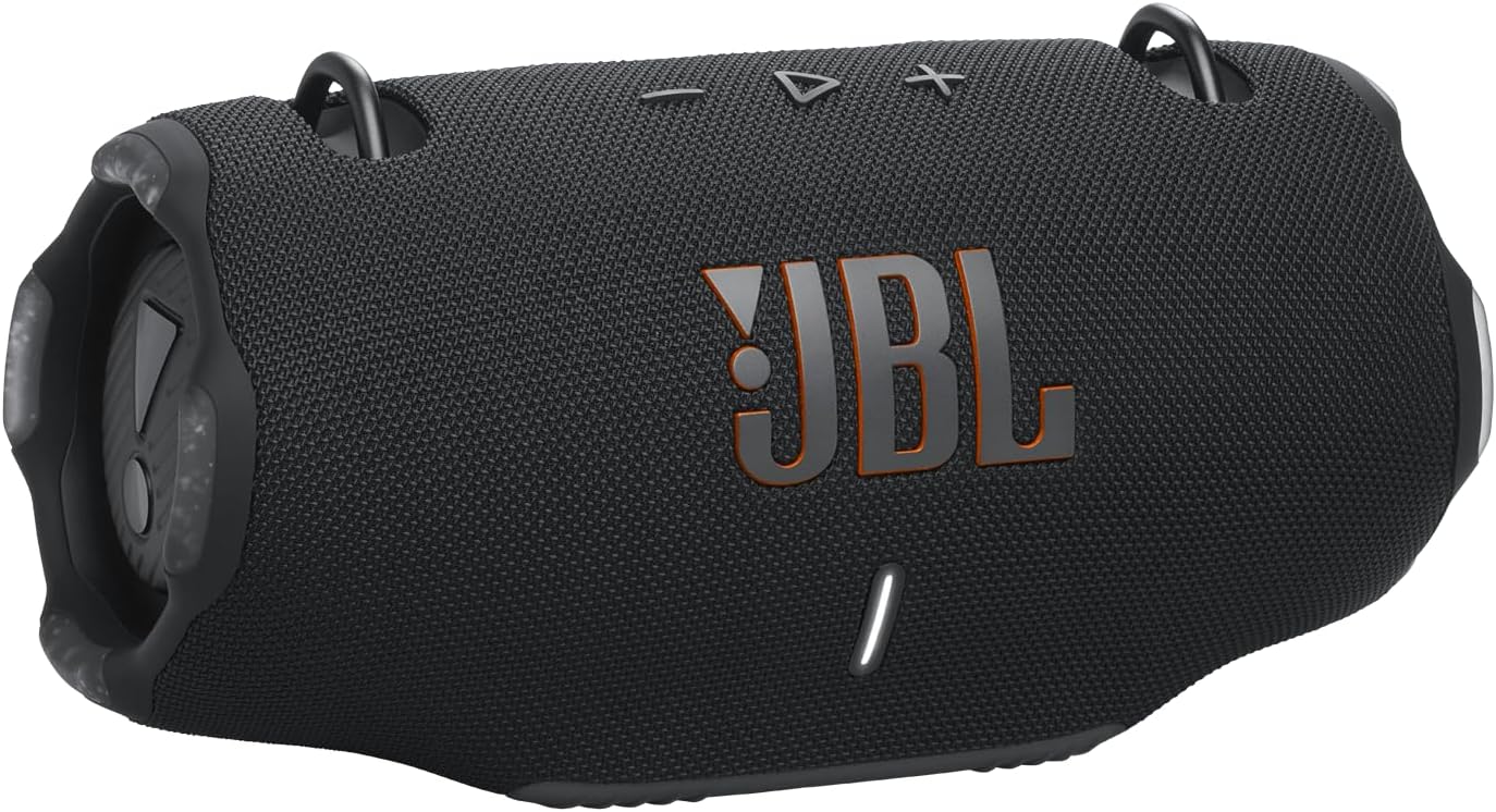 JBL Xtreme 4 - Portable Bluetooth Speaker  Powerful Sound and Deep Bass  IP67 Waterproof  24 Hours of Playtime  Powerbank  PartyBoost for Multi-Speaker Pairing (Black) (Renewed)