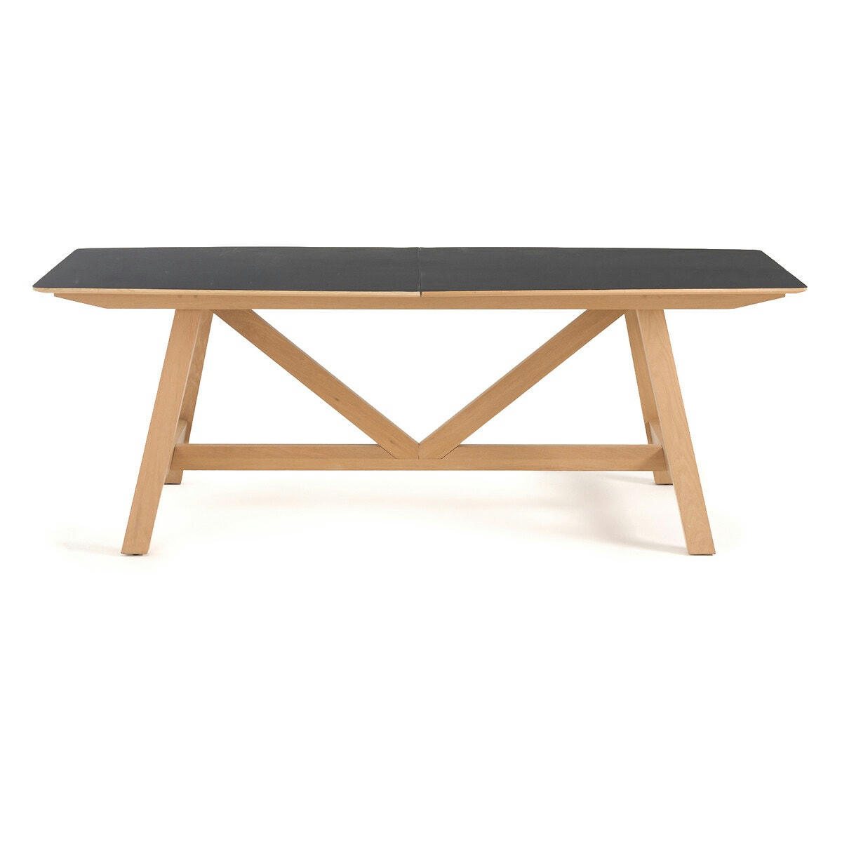 Table acier à allonges Buondi design E. Gallina
