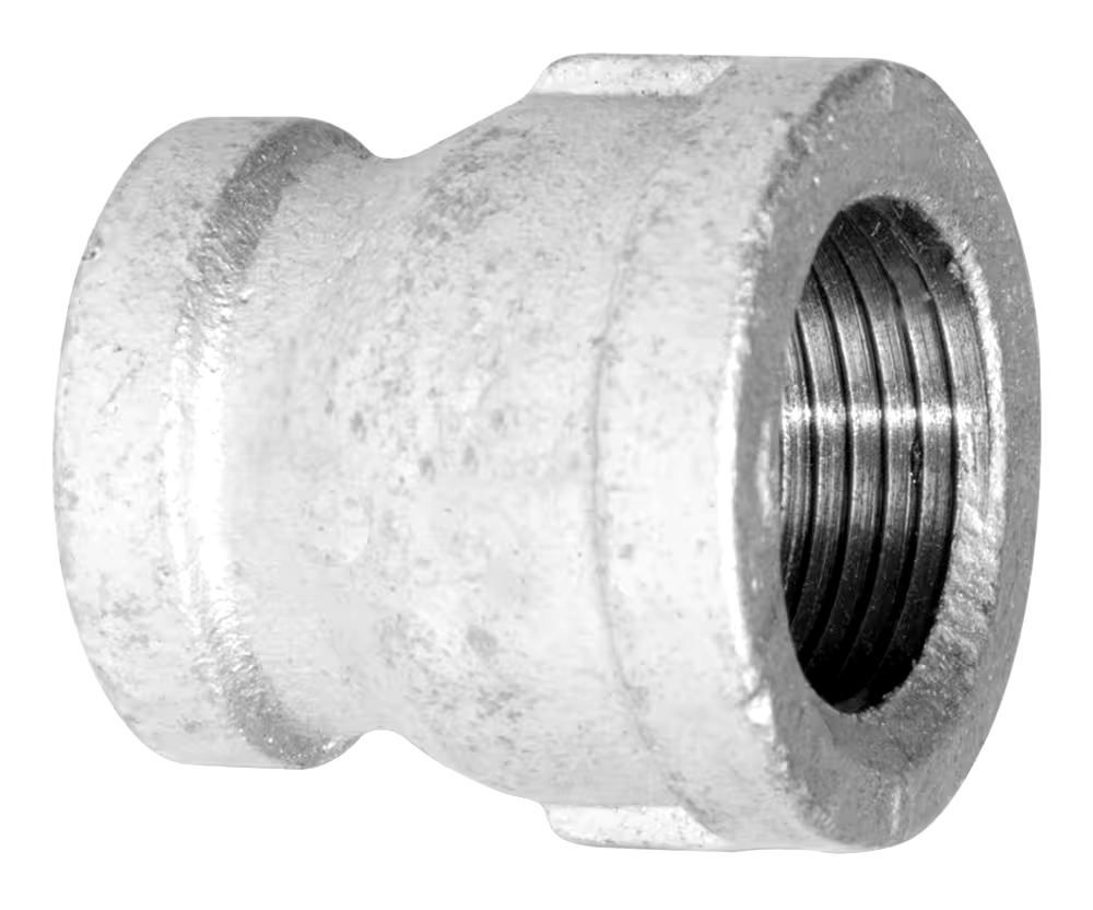 Aqua-Dynamic Galvanized Iron Fitting Coupling, Female Pipe Thread, 1-1/4 x 1/2-in