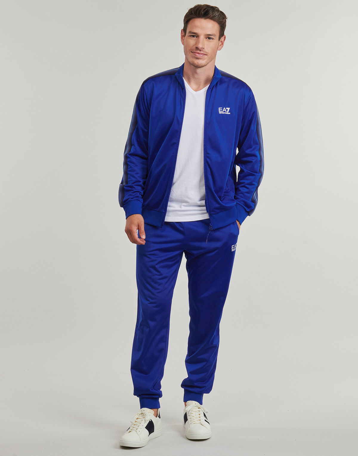 Emporio Armani EA7 - TRAIN 7 LINES M T-SUIT T-TOP FZ CH PL - TRAIN 7 LINES M T-SUIT T - Blue / Royal