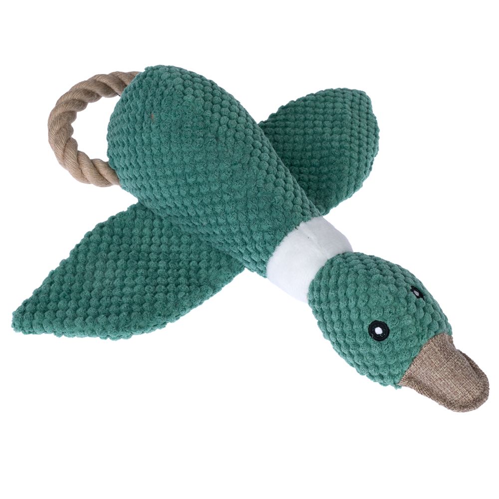 TIAKI Duck with Rope Dog Toy