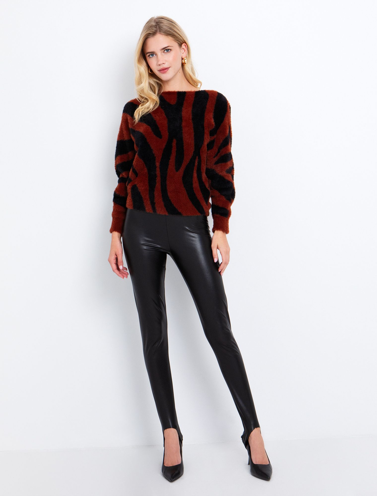 Fluffy μπλούζα animal τύπωμα