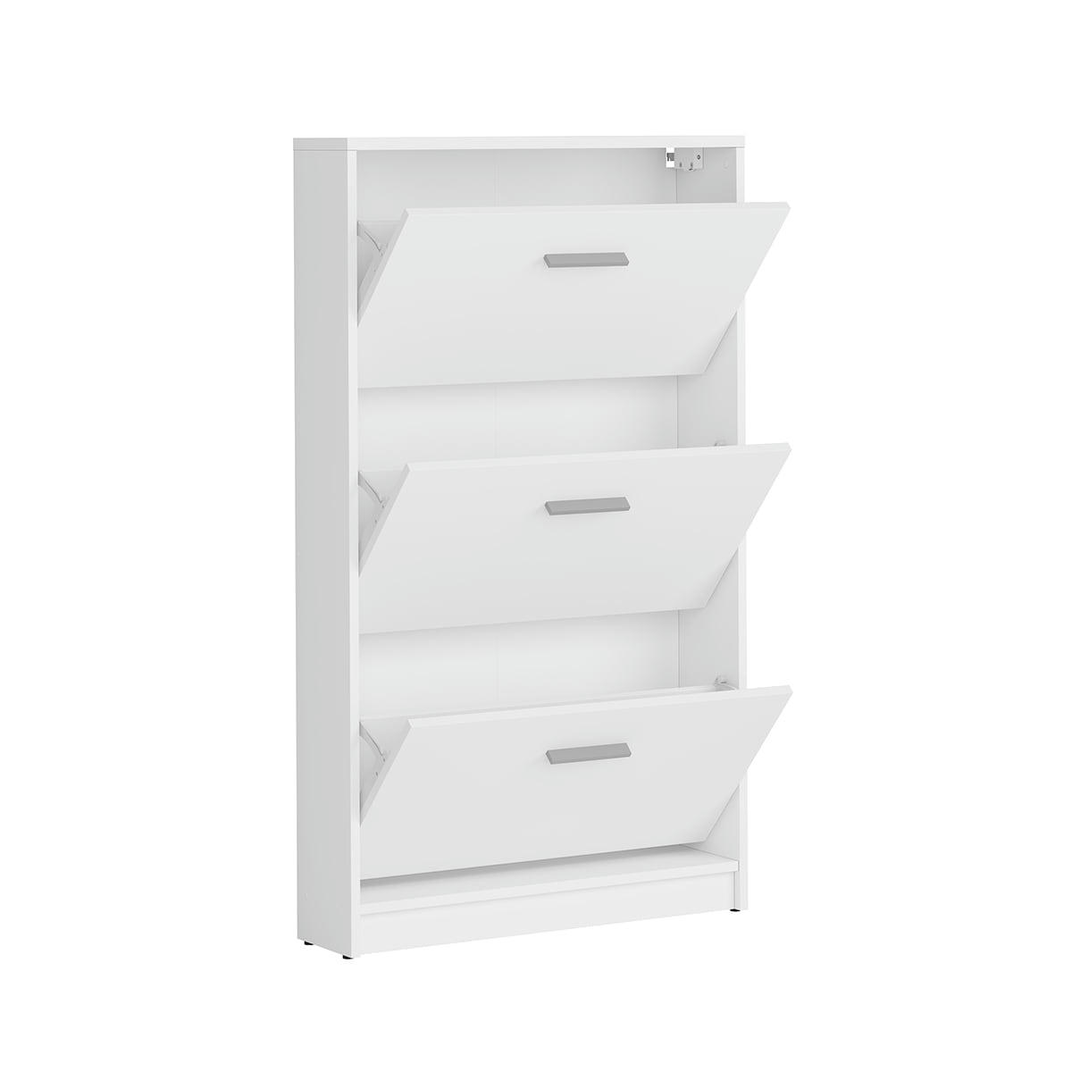 - Meuble chaussures 3 portes stratifiés blanc