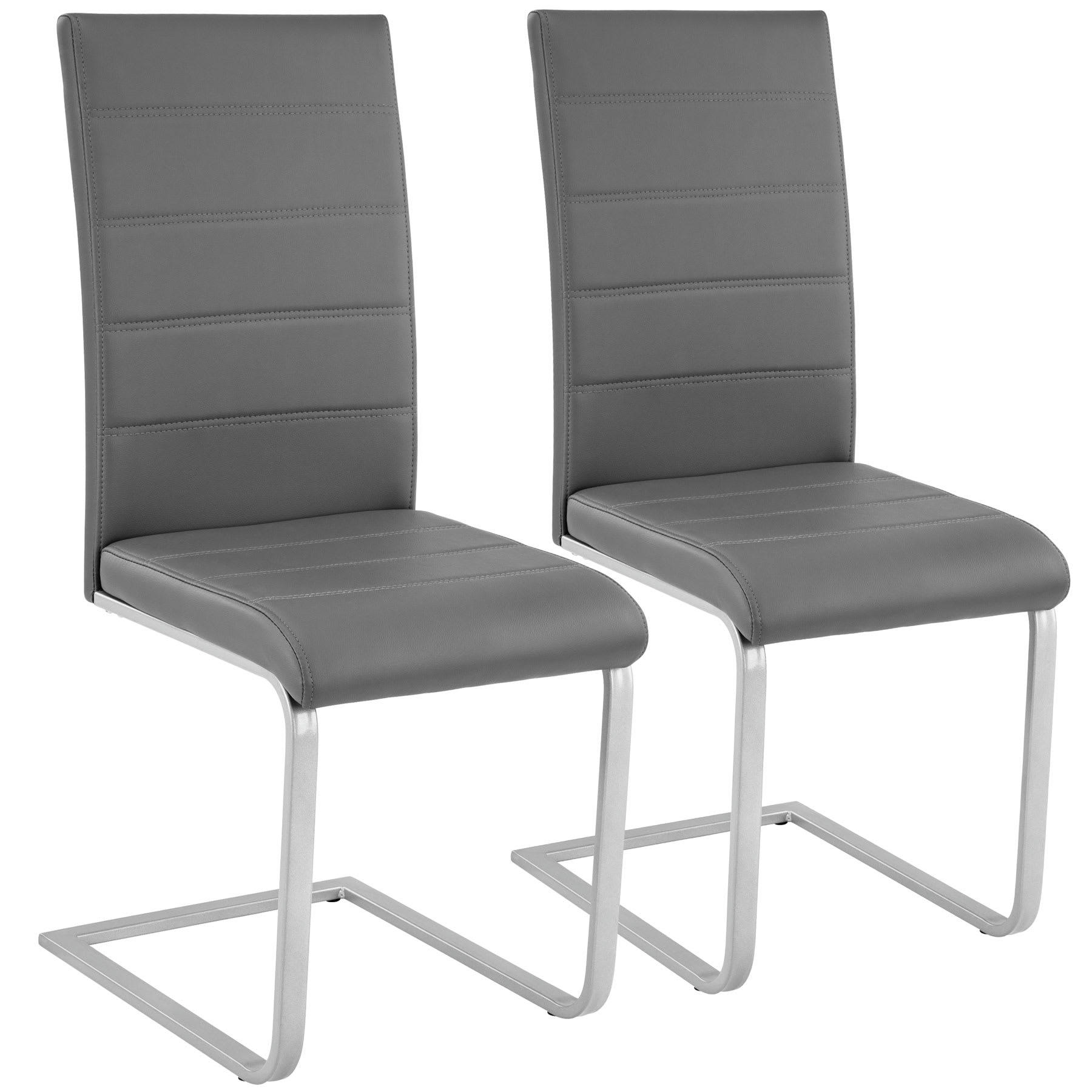 - Ensemble de 2 chaises de salle à manger Rembourré avec revêtement