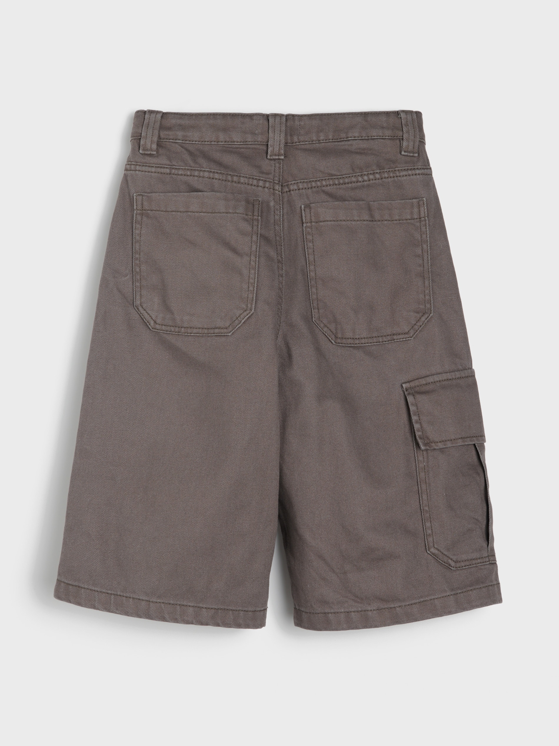 Bawełniane jeansy wide leg 3/4