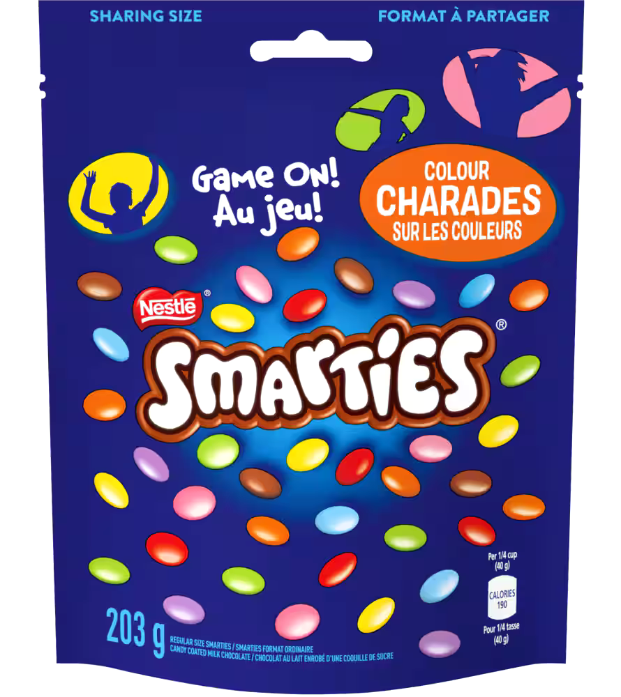 Smarties Milk Chocolate Cello Candy Bag, 203-g