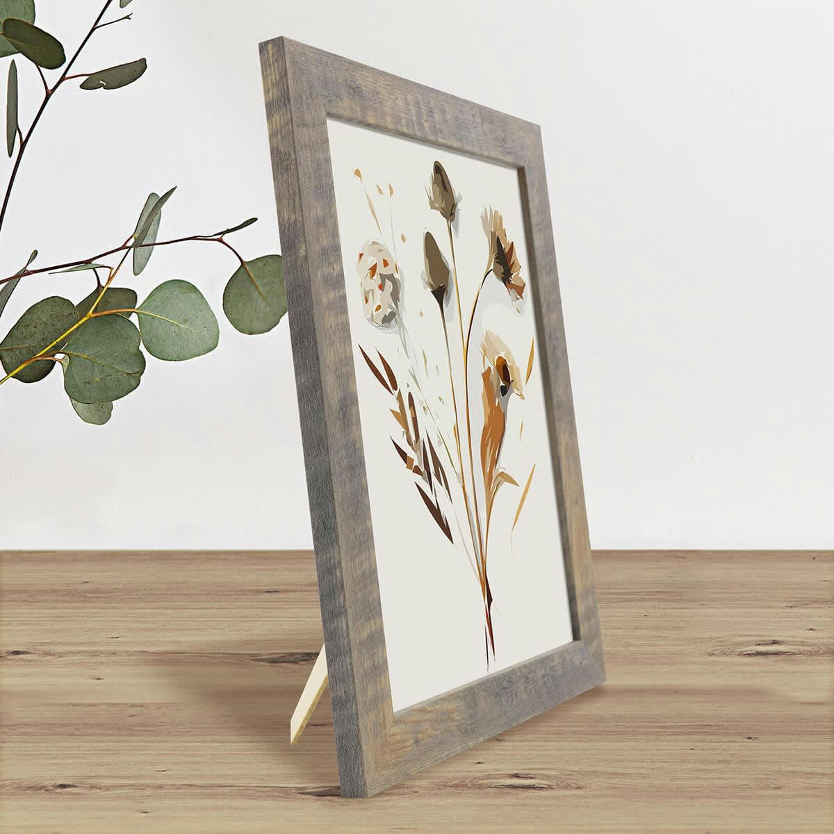 ALIZEE - Cadre photo brun 18x24 cm résine recyclée