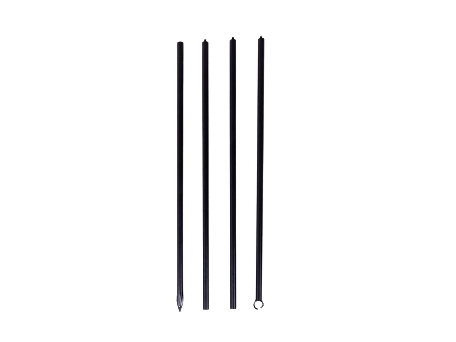 MaximaVida set metalen verlichting palen New York 360 cm - 4 stuks