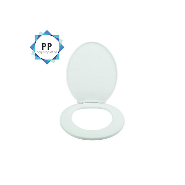 Abattant wc BlancCharnières PS MSV