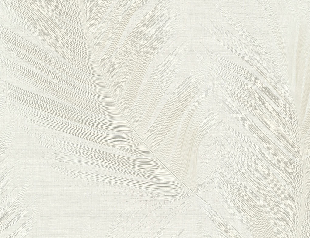 Vliestapete Federn Beige