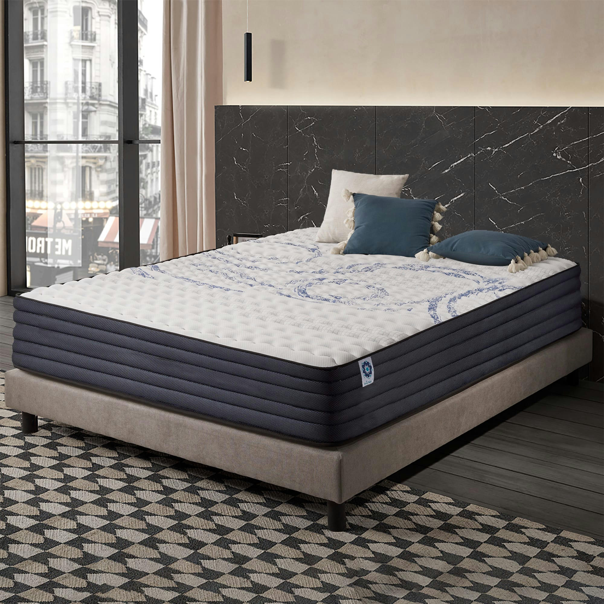 PACK 2 PERFECT SLEEP 30 - Pack de 2 matelas 80x190 cm - Blue Latex - Mousse HR - 30 cm