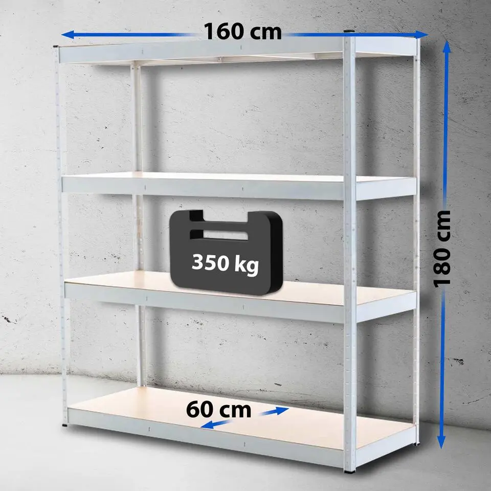 CLP Stellingkast regal Metaal - wit
