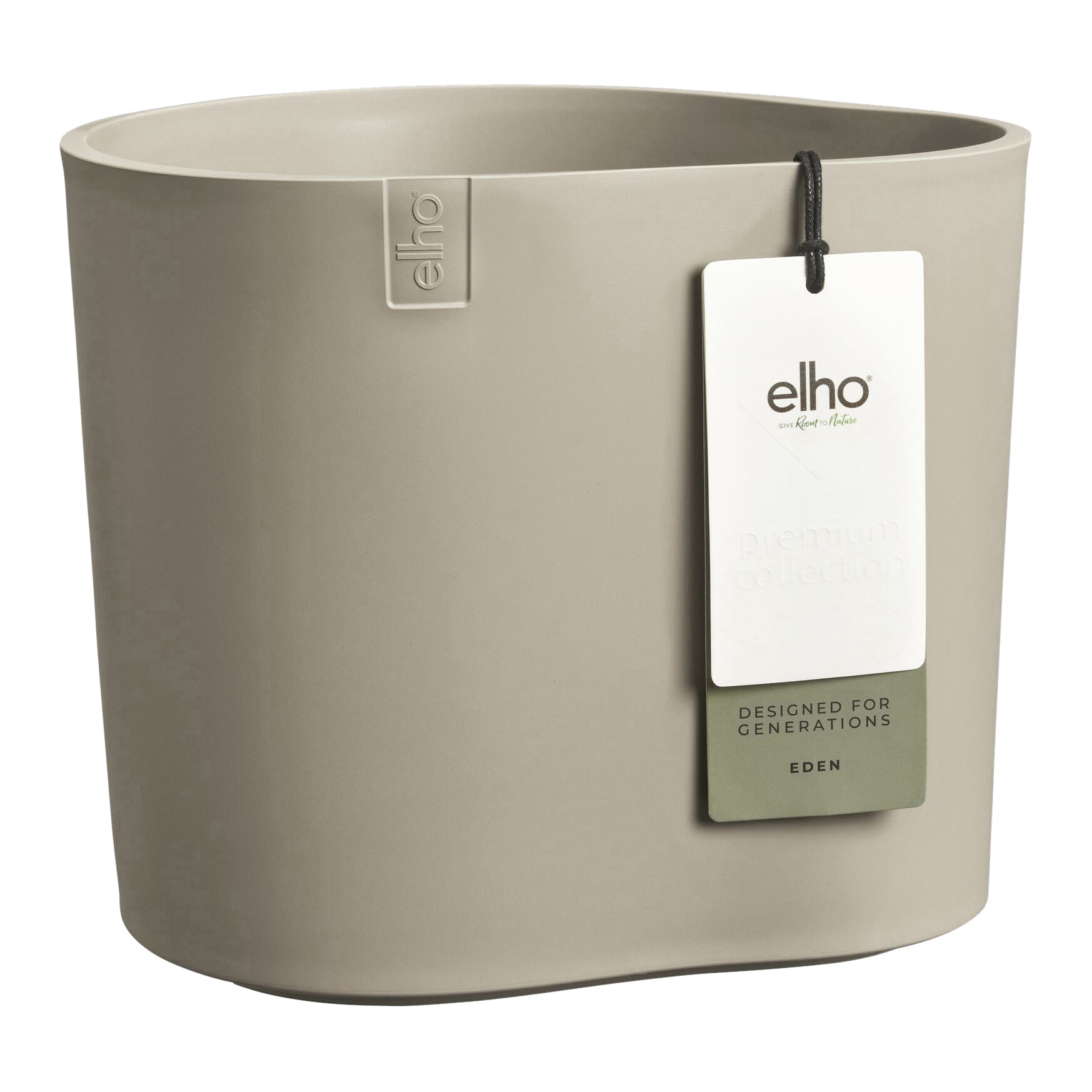 Elho Eden 25 - Zacht taupe - L 26 x B x H 23 cm - Binnen en Buiten - 1