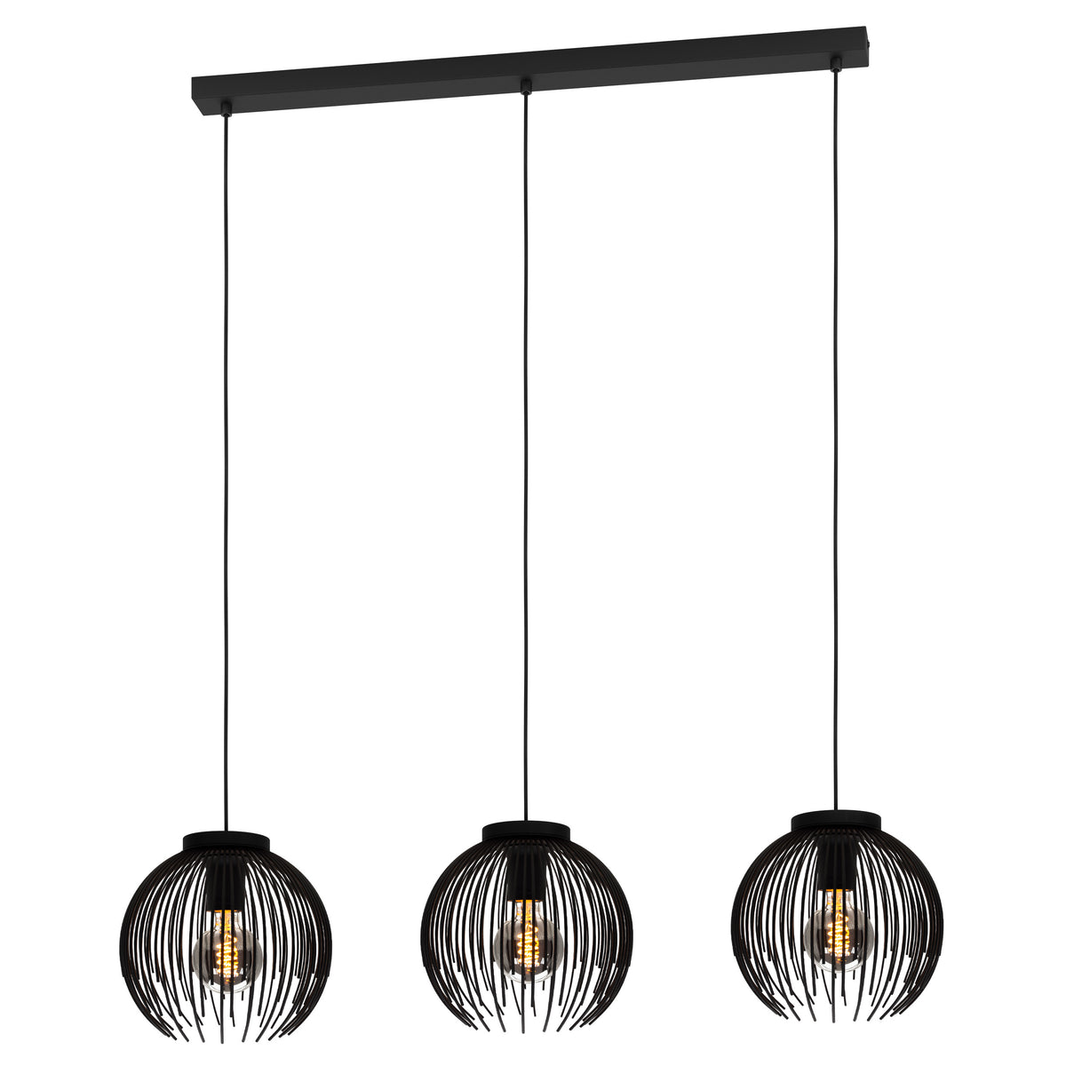 EGLO hanglamp Venezuela-A - E27 - 93,5 cm - Zwart