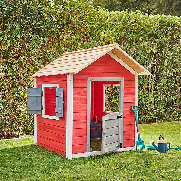 - Maison de jeu LE PETIT CHÂTEAU - 106 x 111 cm rouge