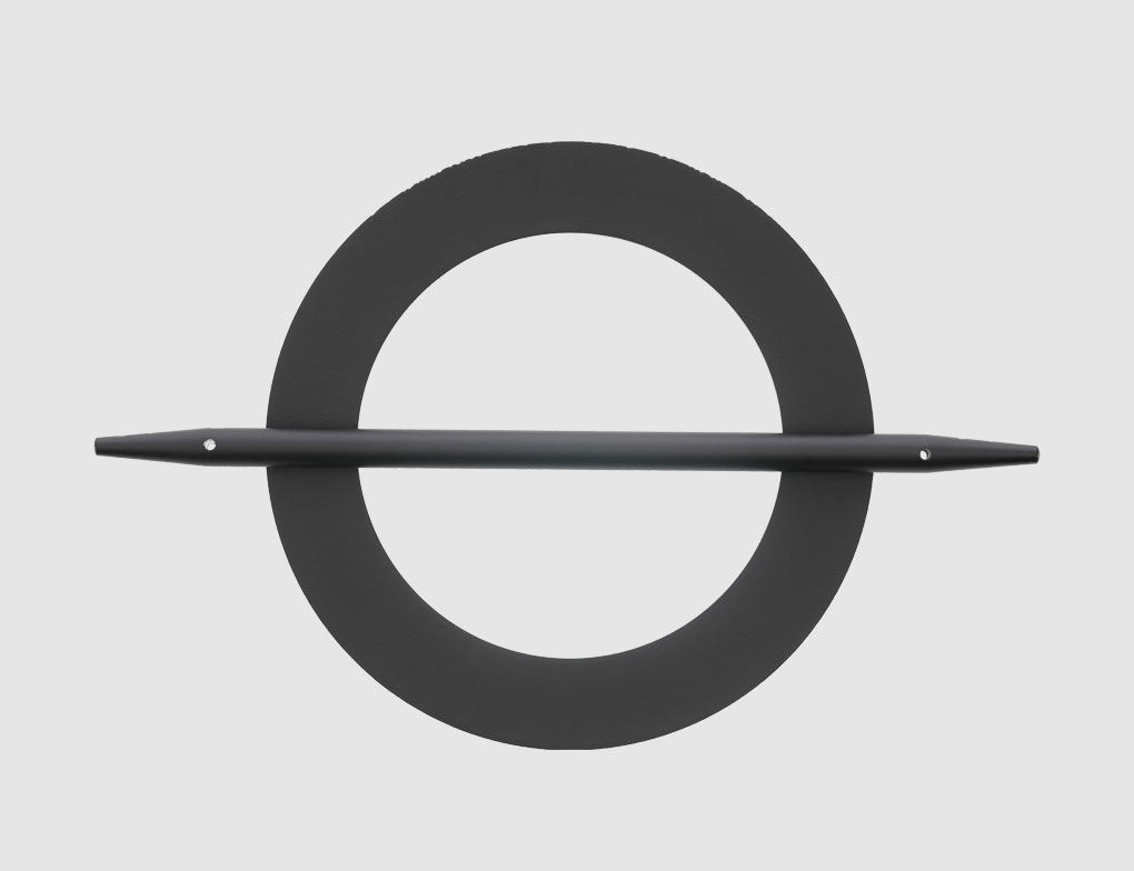 Deko Spange Kreis Schwarz