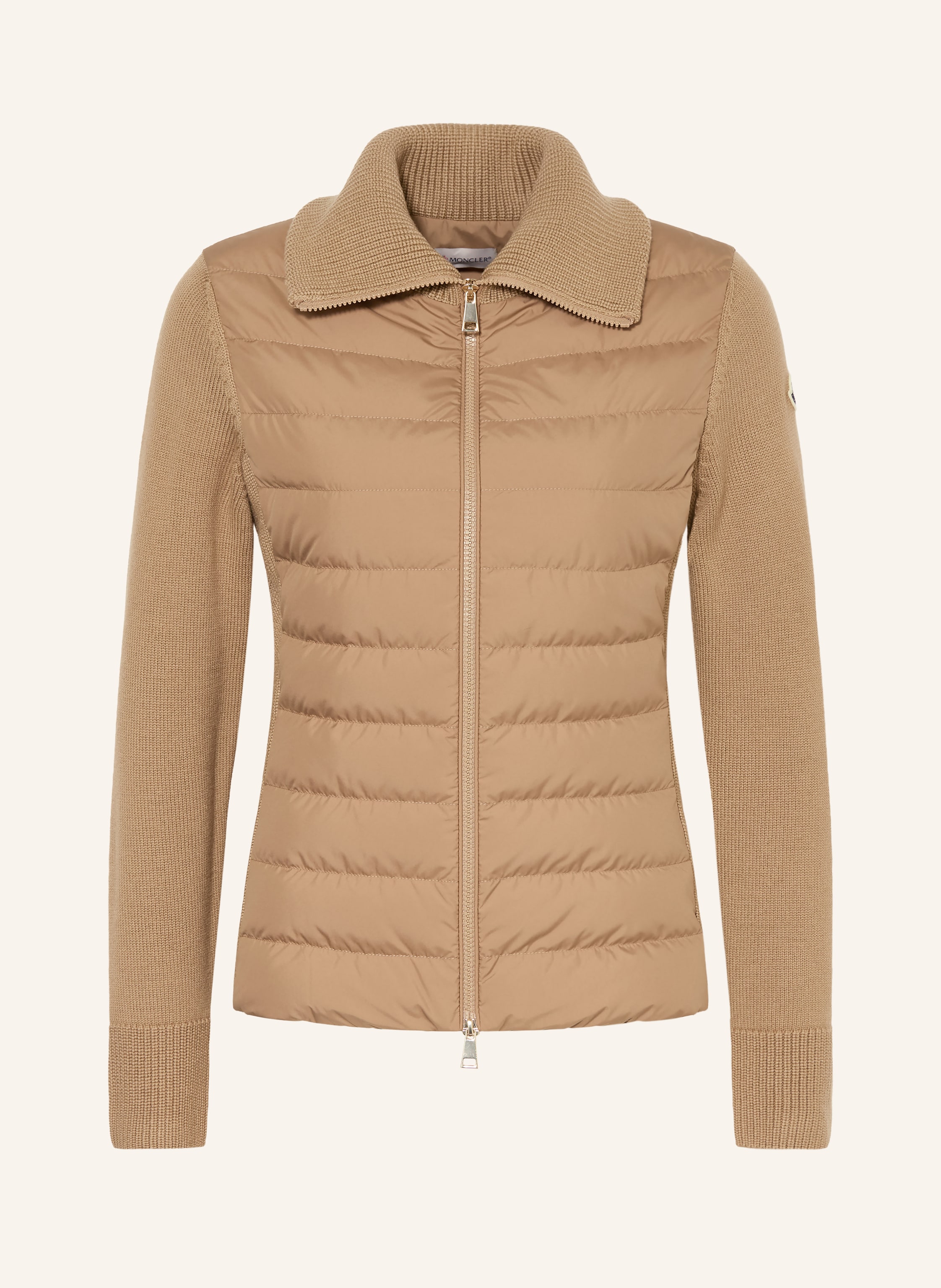 MONCLER Lightweight-Daunenjacke im Materialmix