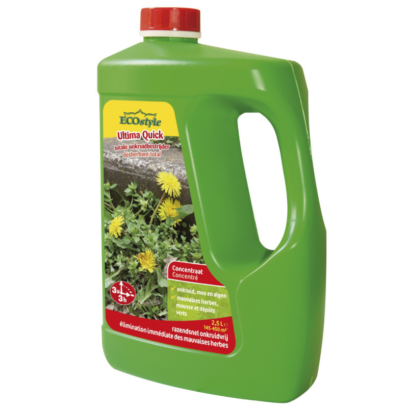 Désherbant et anti-mousse concentré Ultima Quick 2,5 L ECOSTYLE