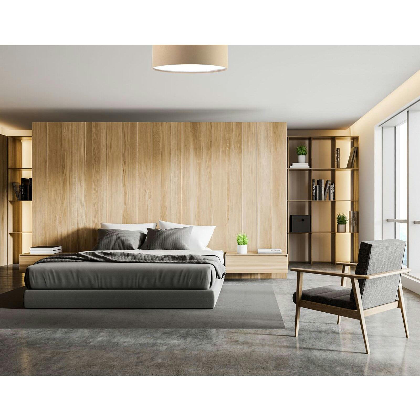 DEKO - Plafonnier Tissu Marron