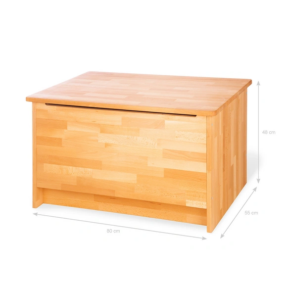Stauraum-Truhe, BxHxL: 80 x 48 x 55 cm, buchenfarben