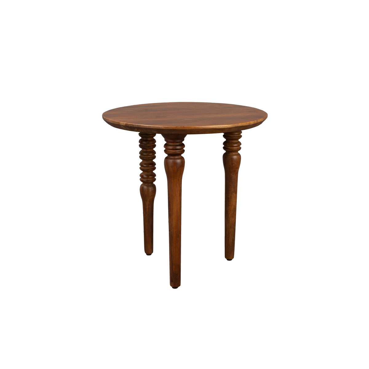Dutchbone Cove Bijzettafel Rond 50 cm Mangohout - Bruin