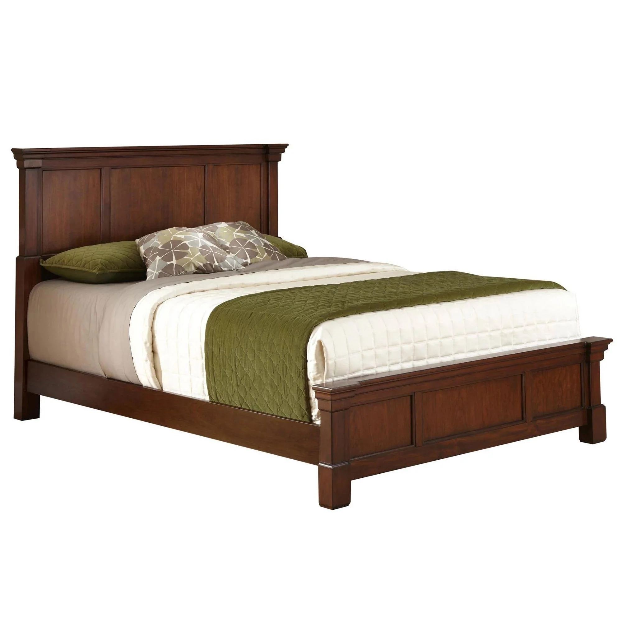 The Aspen Collection Rustic Cherry Queen Bed by Homestyles