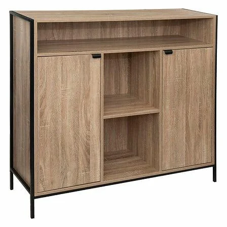 KOMODA bufet Aliaj naturalna z płyty MDF metalowe nogi